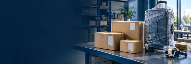 Promotional parcel illustration